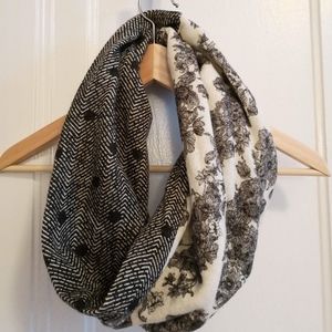 Anthropologie Madison88 two-pattern infinity scarf